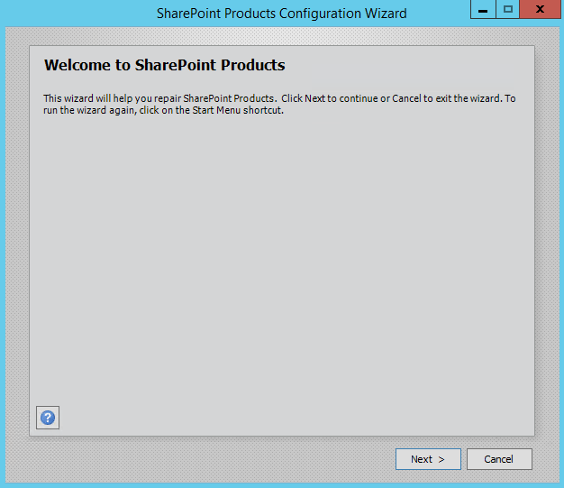 SharePoint Product Configuration