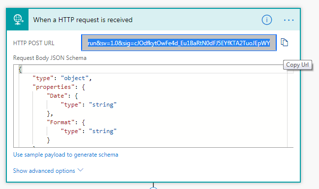 MS Flow Request URL