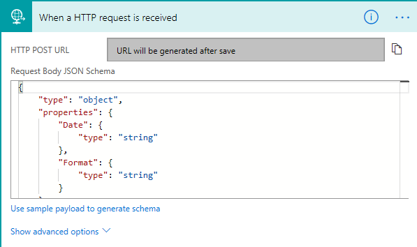 MS Flow Request Body
