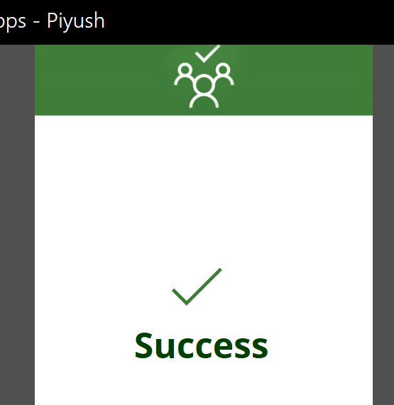 PowerApps: Success