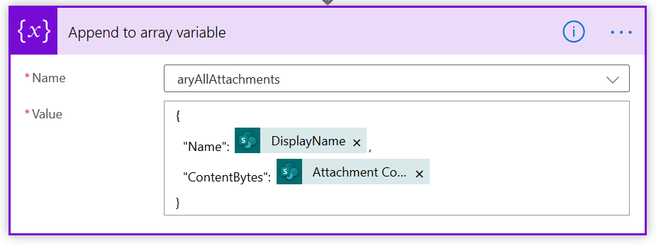 MS Flow Email Attachment