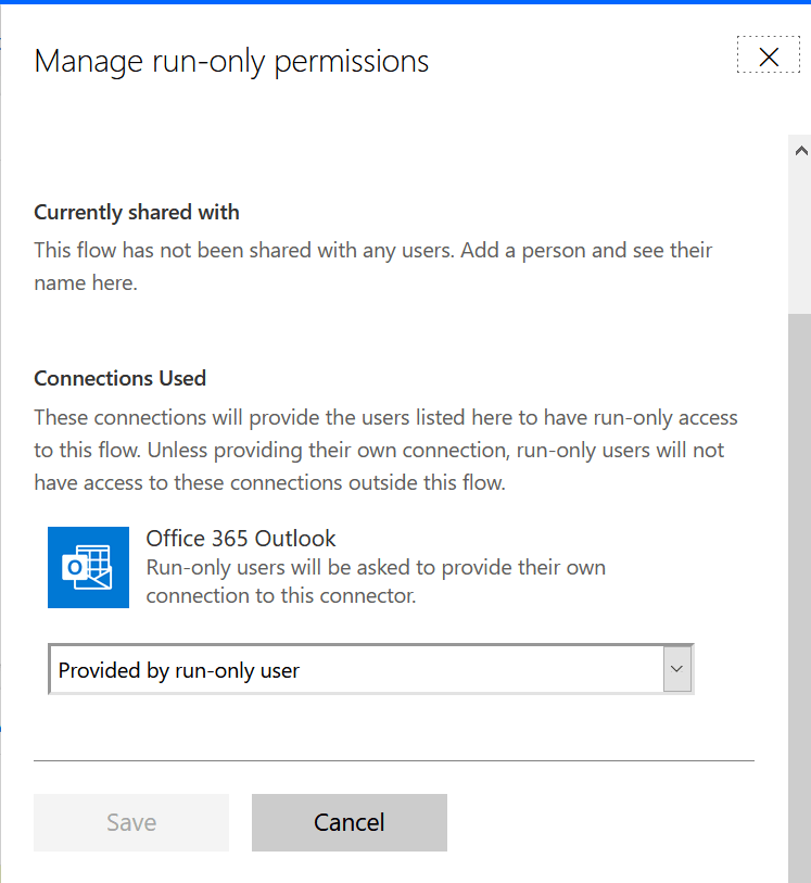 MS Power Automate: Connection